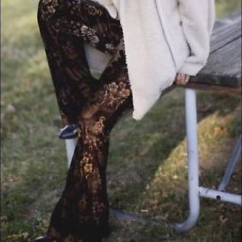 Free people float on velvet flare pant, xs
